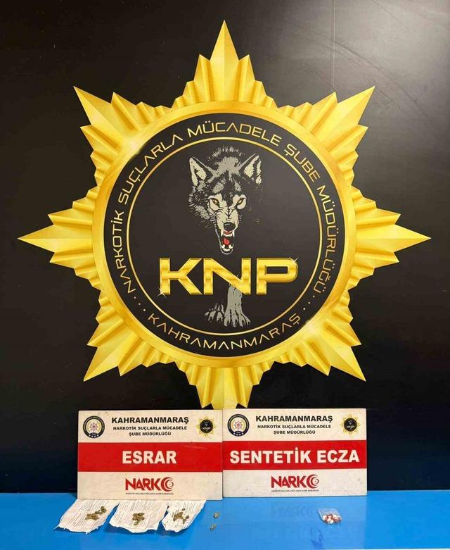 Kahramanmaraş’ta 184 adet sentetik ecza ele geçirildi 2