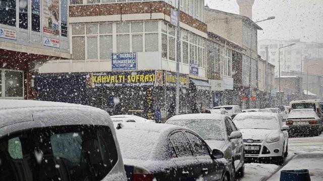 Ahlat’ta yoğun kar yağışı 4