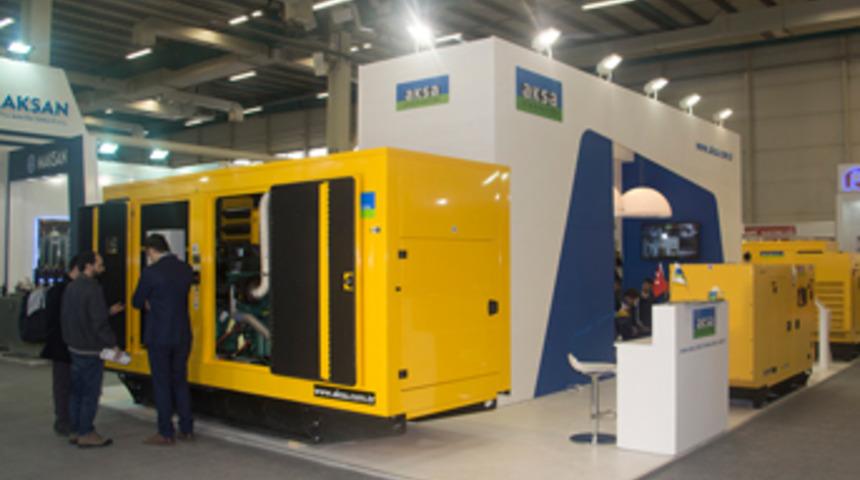 Aksa jeneratör Win Electrotech Fuarı'ndaydı