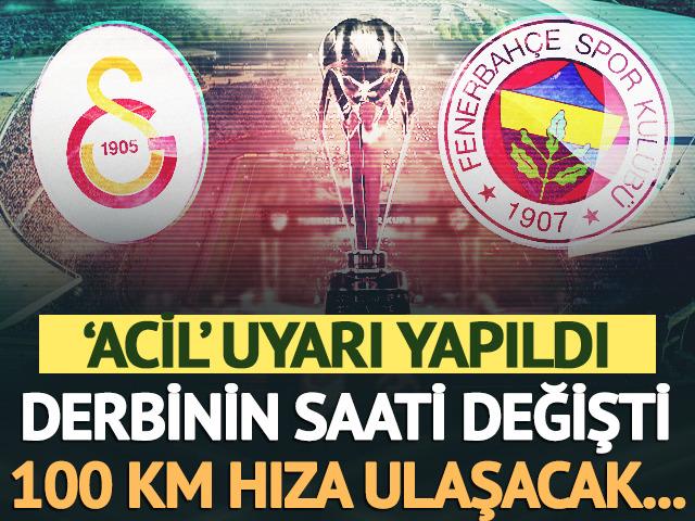 S&uuml;per Kupa'da flaş gelişme, TFF d&uuml;ğmeye bastı! Tarihi derbinin saati değişti