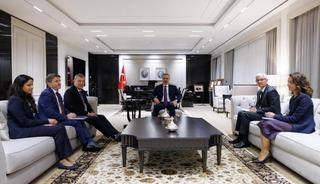 Bakan Fidan, UNRWA Genel Komiseri Lazzarini&rsquo;yi kabul etti