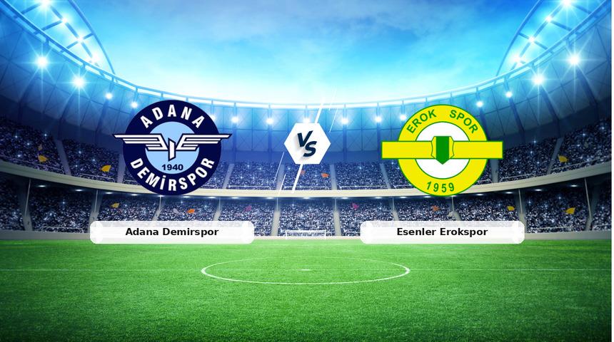 (&Ouml;zet) Adana Demirspor - Esenler Erokspor Ma&ccedil;ı &Ouml;zeti ve T&uuml;m &Ouml;nemli Anları