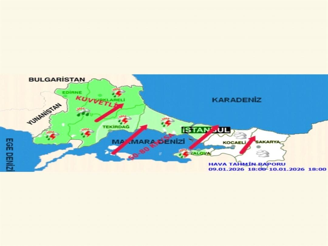 İstanbul Valiliği nden yağış ve kuvvetli rüzgar uyarısı 1