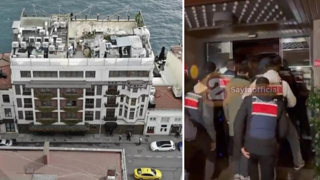 Uyuşturucu partilerinin mekanı Bebek Otel'e 200’e yakın jandarma ile baskın düzenlendi