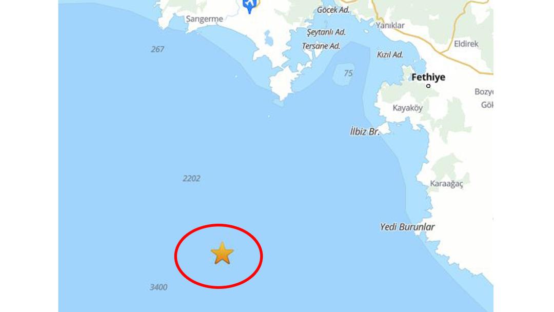 Sabah saatlerinde Muğla açıklarında deprem 2