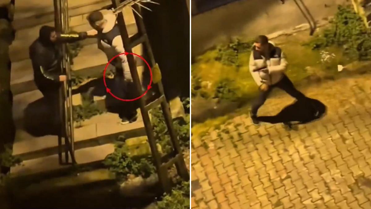 İstanbul’da sokak ortasında silah çekti! Telefonu alıp kaçtı; o anlar kamerada - Güncel Haberler