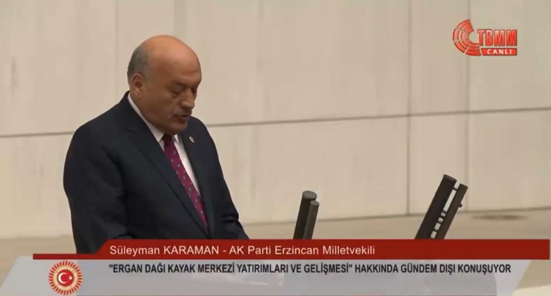 AK Parti Erzincan Milletvekili Süleyman Karaman TBMM kürsüsünde reklam yaptı! "Modern odaları, lüks villalarıyla..." 2