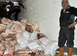 Afyonkarahisar'da 16 ton kaçak et yakalandı