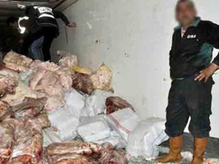 Afyonkarahisar'da 16 ton kaçak et yakalandı