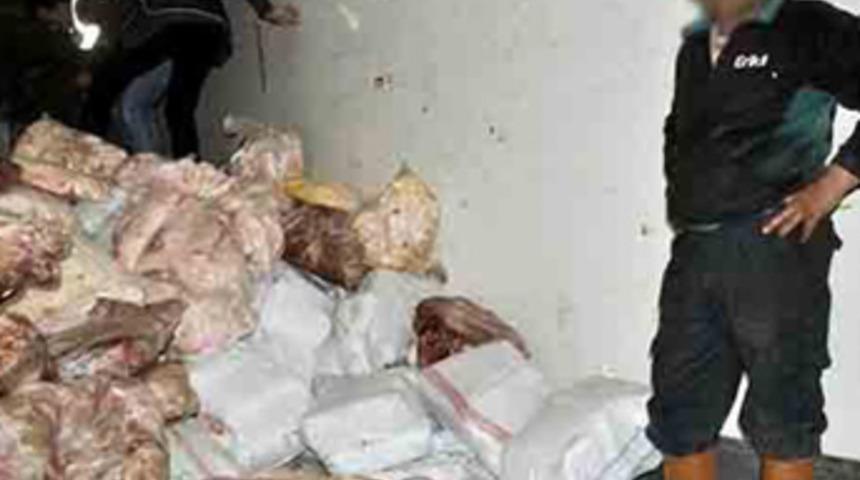 Afyonkarahisar'da 16 ton kaçak et yakalandı