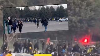 Süper Kupa öncesi ortalık savaş alanına döndü! Olimpiyat Stadı'nda güvenlik güçleri araya girdi