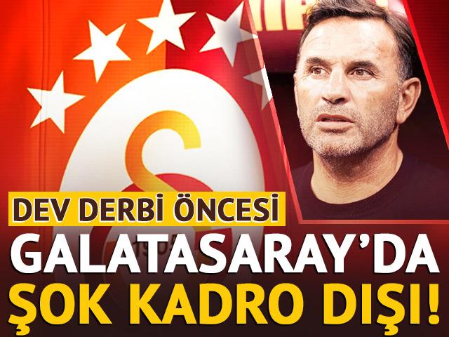 Galatasaray'da Fenerbah&ccedil;e derbisi &ouml;ncesi ipler koptu! Flaş kadro dışı kararı