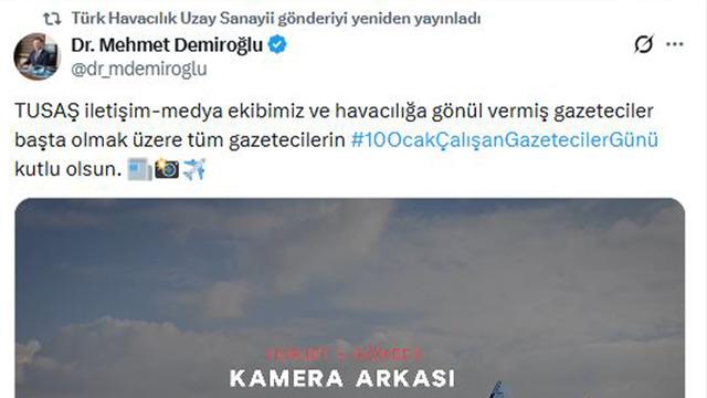 TUSAŞ, 10 Ocak Çalışan Gazeteciler Günü'nü kutladı