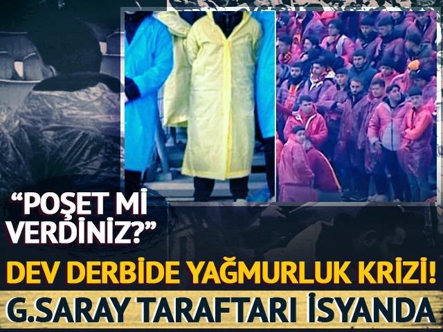 S&uuml;per Kupa'da "yağmurluk" krizi! Sosyal medya yıkılıyor: "Biri mont gibi, diğeri &ccedil;&ouml;p poşeti!"
