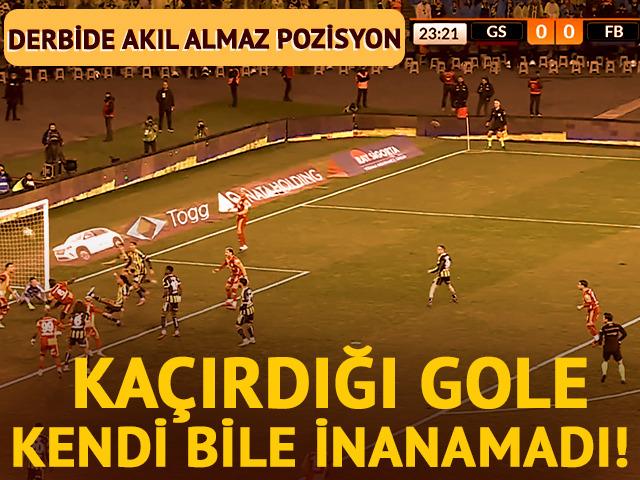Derbide Davinson Sanchez &ouml;yle bir gol ka&ccedil;ırdı ki! Kendi bile inanamadı