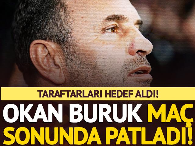 Okan Buruk'tan ma&ccedil; sonu Fenerbah&ccedil;e taraftarına sert tepki!