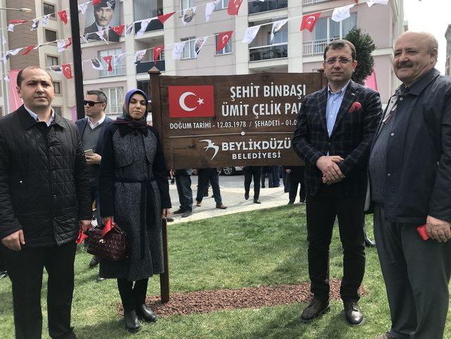 Şehit Binbaşı &Uuml;mit &Ccedil;elik&rsquo;in adı Beylikd&uuml;z&uuml;&rsquo;nde yaşayacak 3