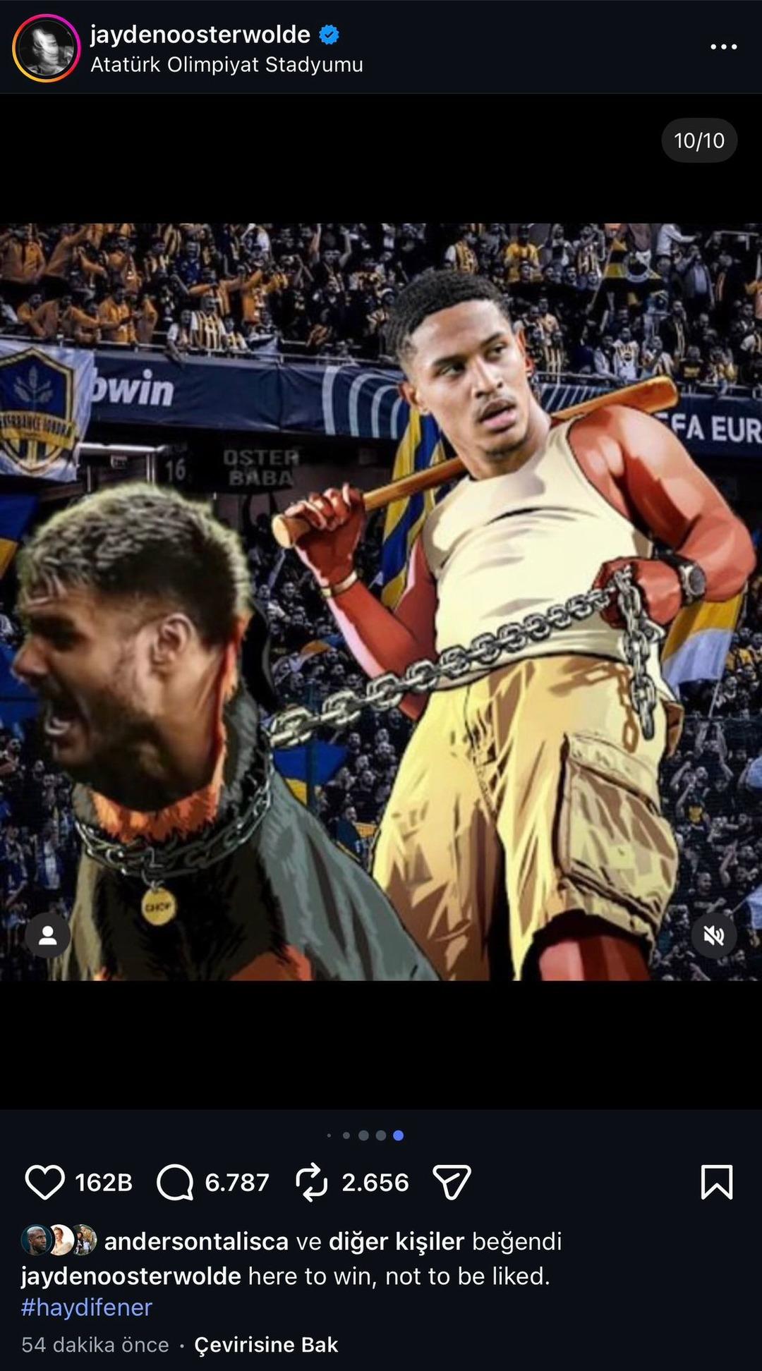 S&uuml;per Kupa sonrası Oosterwolde Icardi nin peşini bırakmadı! Gece yarısı durmadı yine paylaştı 2