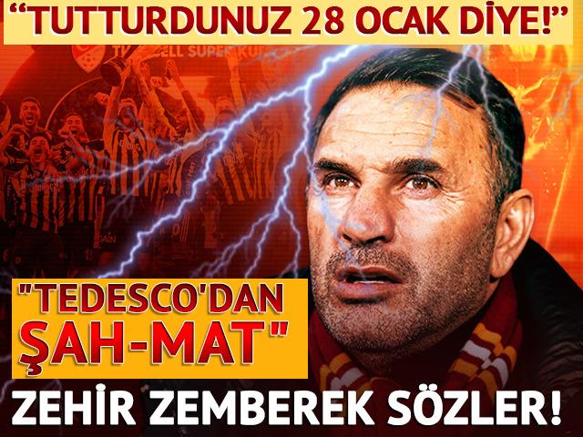 Levent T&uuml;zemen Galatasaray'ı yerden yere vurdu! ''Tedesco Okan Buruk'u şah mat etti!''