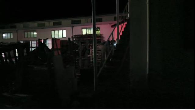 Mermer fabrikasında yangın çıktı 1