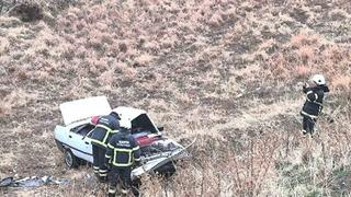 Adıyaman’da otomobil şarampole yuvarlandı: 3 yaralı