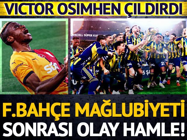 Osimhen'den Fenerbah&ccedil;e mağlubiyeti sonrası ilk tepki! Haberi alınca d&uuml;nyası başına yıkıldı... Telefonuna sarıldı, o mesajı attı!