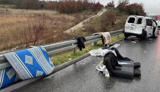 Yer: Balıkesir! Şiddetli yağış trafik kazasını da beraberinde getirdi