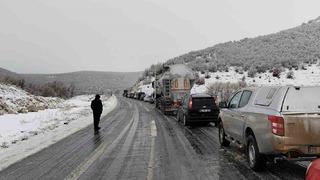 Eskişehir-Seyitgazi yolunda kuyruk oluştu