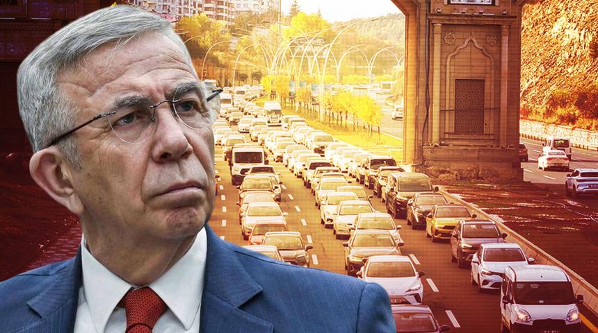 Mansur Yavaş, Ankara'daki trafik sıkışıklığının nedenini a&ccedil;ıkladı! "Başka hi&ccedil;bir işe yaramıyorlar"