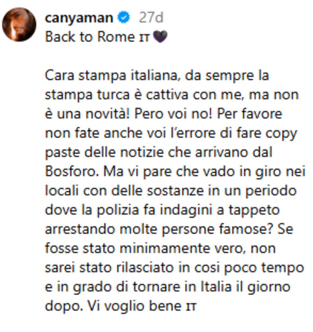 Can Yaman dan serbest bırakılması sonrası a&ccedil;ıklama! "En ufak bir doğruluk payı olsaydı..." 4