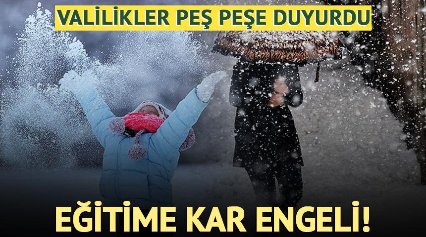 Kar tatili olan iller 12 Ocak Pazartesi!