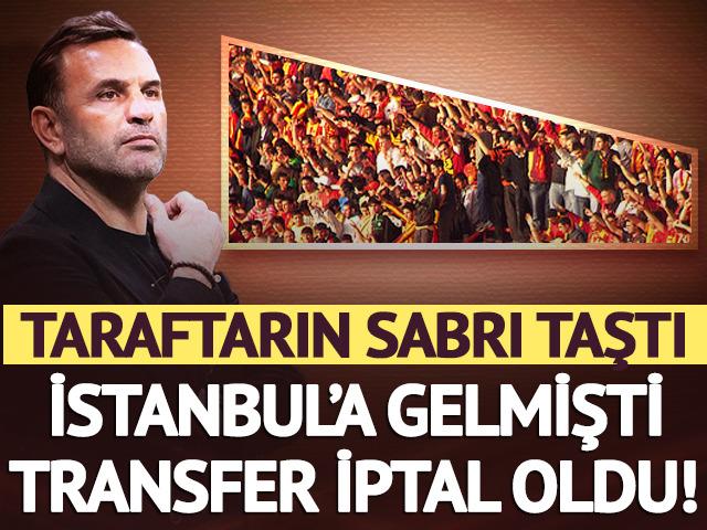İmza i&ccedil;in İstanbul'a gelmişti! Galatasaray'da transfer krizi: Taraftar &ccedil;ıldırdı