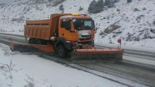 Antalya-Konya kara yolunda kar etkisini artırdı 5