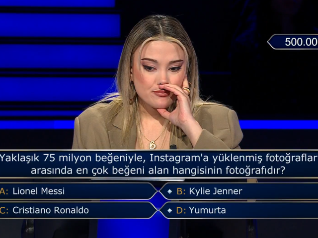 Yarışmaya damga vurdu! 500 bin TL'lik Messi sorusu