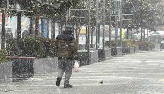 Arnavuk&ouml;y&rsquo;de kar yağışı