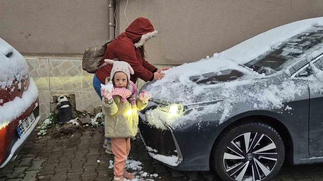 Tekirdağ&rsquo;da kar hasreti sona erdi: Beyaz manzaralar 1