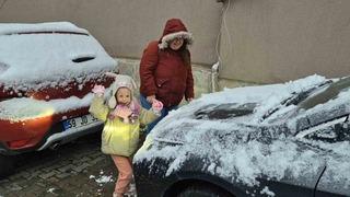 Son dakika: Tekirdağ&rsquo;da kar hasreti sona erdi: Beyaz manzaralar