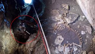 İndikleri mağarada g&ouml;rd&uuml;kleri manzara şaşkına &ccedil;evirdi!