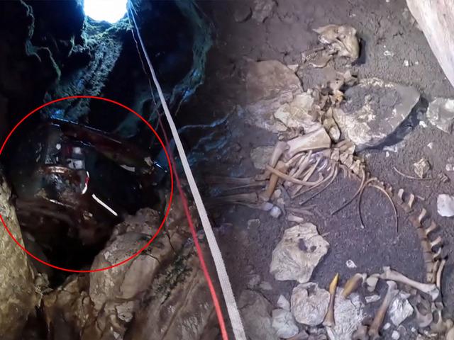 İndikleri mağarada g&ouml;rd&uuml;kleri manzara şaşkına &ccedil;evirdi!