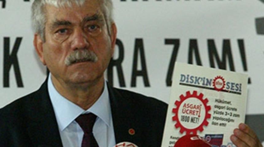 DİSK: Asgari ücret net 1800 TL olmalı