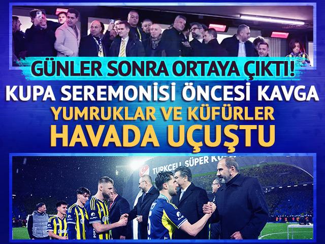 S&uuml;per Kupa'da seremoni &ouml;ncesi kavga! TFF y&ouml;neticileri birbirine girdi: Yumruklar havada u&ccedil;uştu