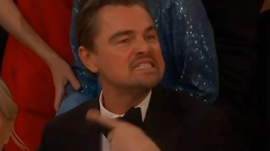 Leonardo DiCaprio'nun Altın K&uuml;re'de viral olan halleri...