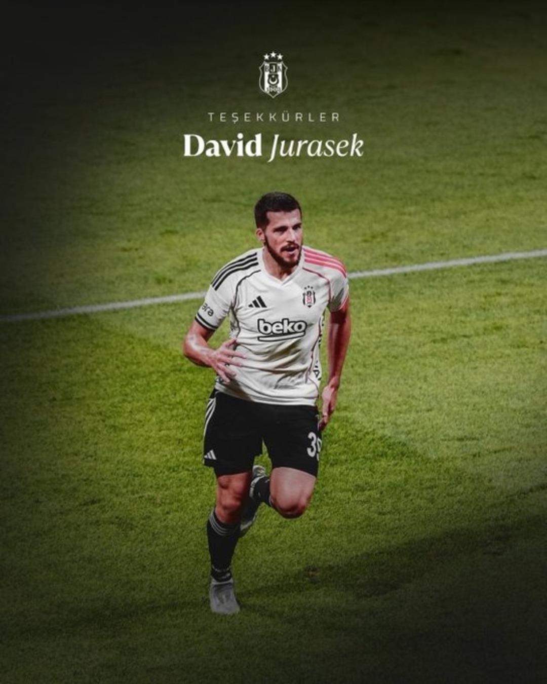 Beşiktaş, David Jurasek in kiralık s&ouml;zleşmesinin feshedildiğini TFF ye bildirdi! 1