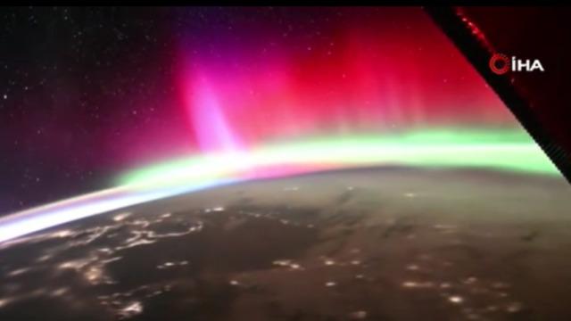 Japon astronot Kimiya Yui, uzaydan kuzey ışıklarını görüntüledi