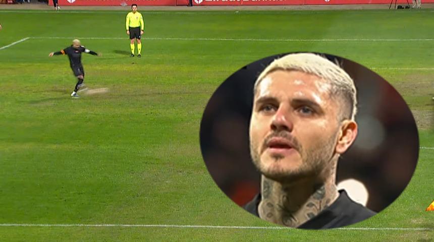 Mauro Icardi'den "yok artık" dedirten performans! 2 dakikada 2 penaltı ka&ccedil;ırdı