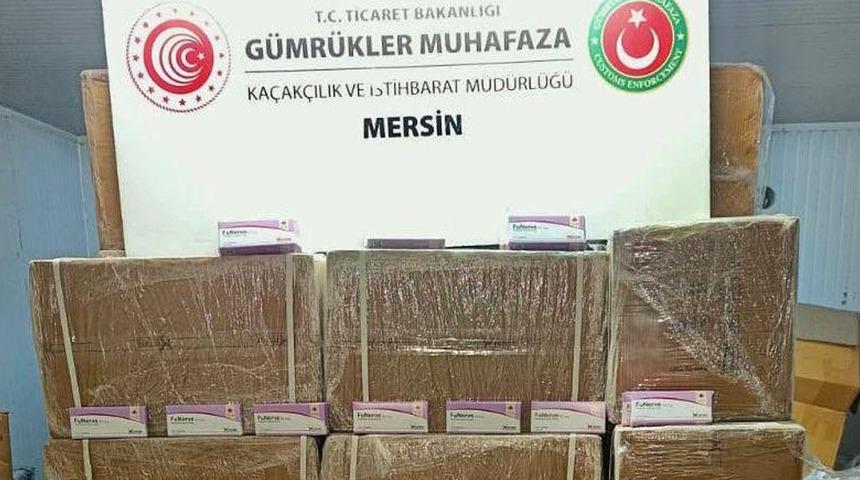 Mersin Limanı&rsquo;nda 280 bin sentetik hap ele ge&ccedil;irildi