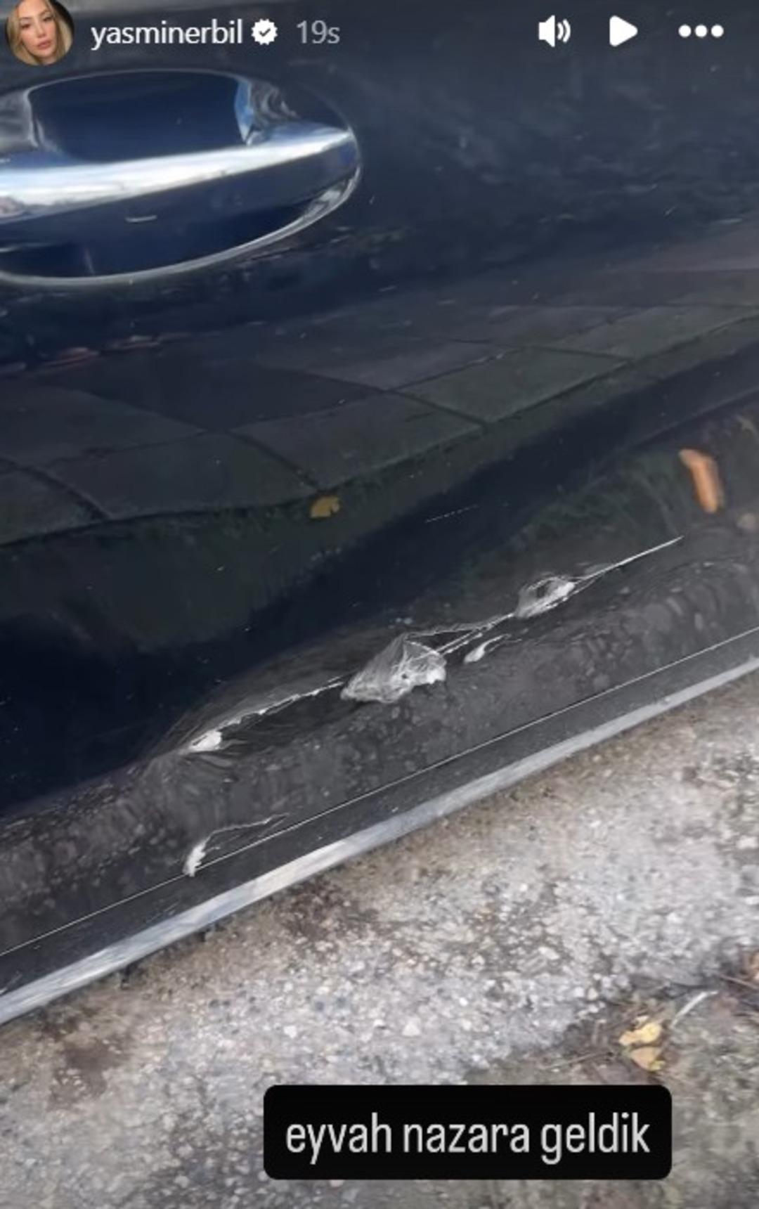 Mehmet Ali Erbil in eşi G&uuml;lseren Ceylan l&uuml;ks aracığını direğe &ccedil;arptı! Faturayı Yasmin Erbil e kesti 2