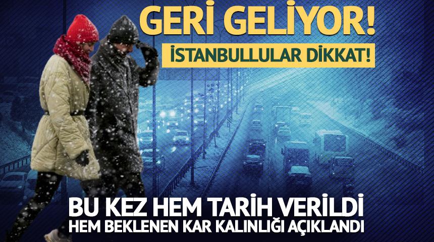  İstanbul'a kar ne zaman yağacak? 