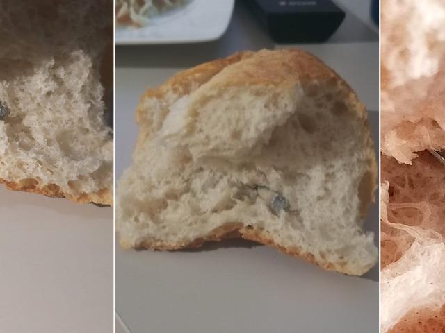 B&ouml;ylesi g&ouml;r&uuml;lmedi! Fırından alınan ekmeğin i&ccedil;inden bakın ne &ccedil;ıktı