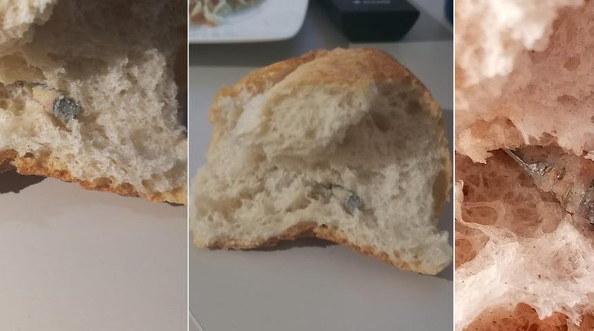 B&ouml;ylesi g&ouml;r&uuml;lmedi! Fırından alınan ekmeğin i&ccedil;inden vida &ccedil;ıktı